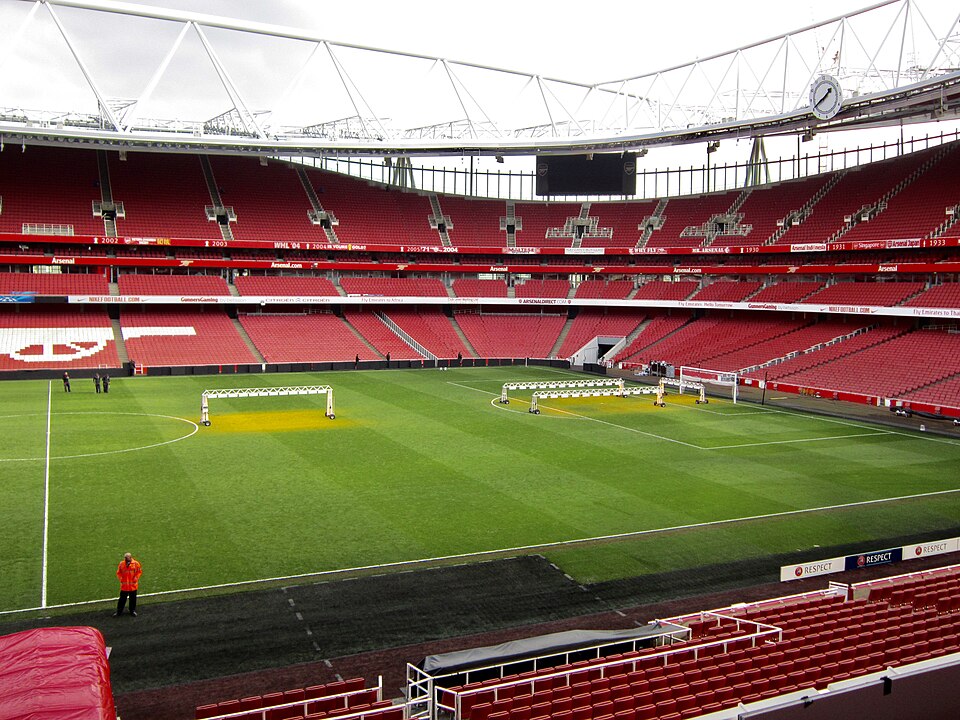 Inside Emirates Stadium, home of Arsenal FC