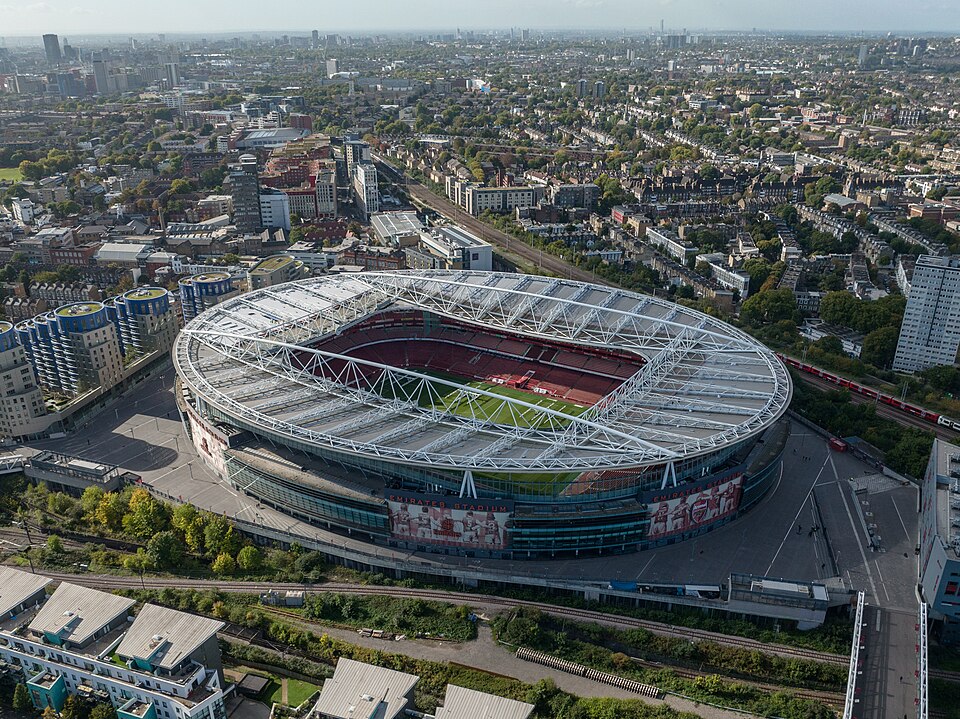 London Emirates Stadium panoramic view
