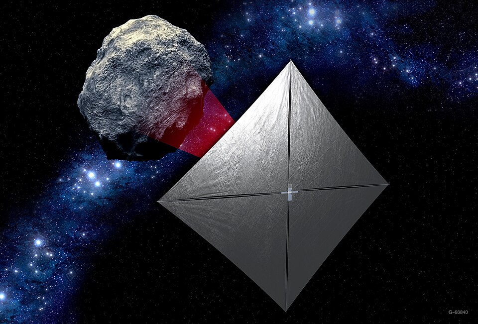 NASA Near Earth Asteroid Scout solar sail spacecraft concept