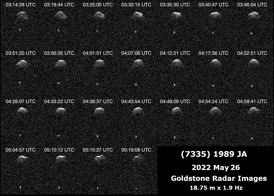 Radar observations of a near-Earth asteroid captured by NASA JPL