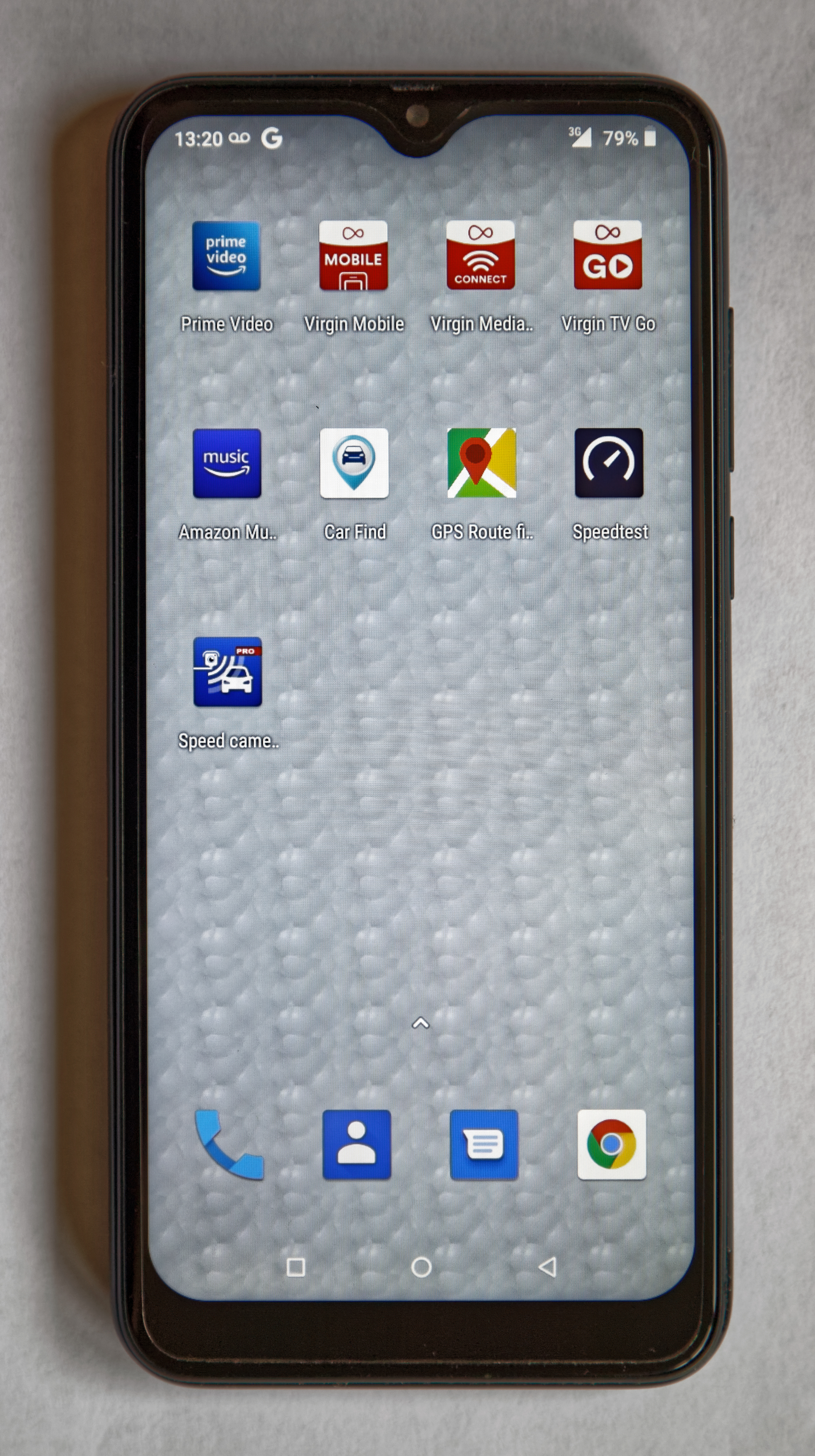 Smartphone displaying a budgeting application interface