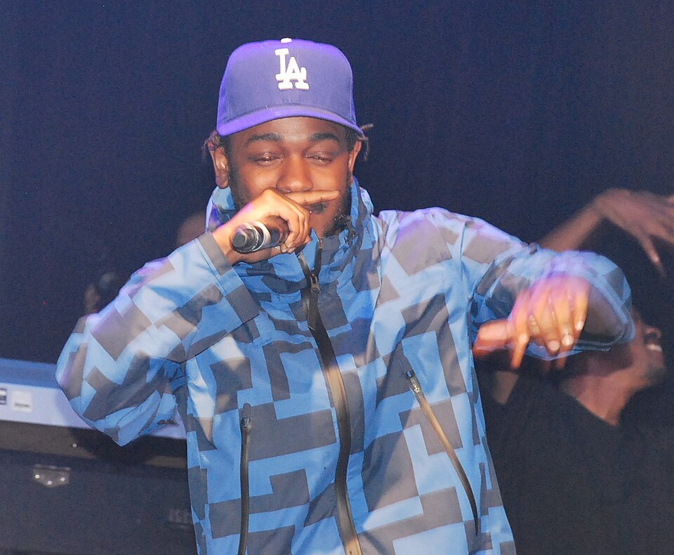 Kendrick Lamar performing at a music festival in 2015
