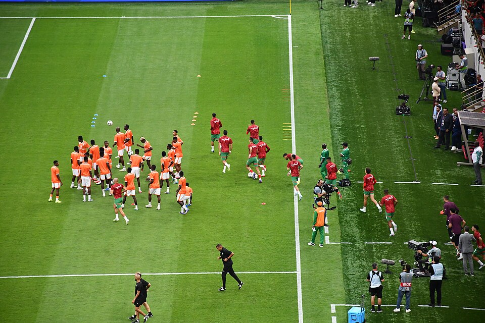 Packed stadium atmosphere during World Cup qualifying