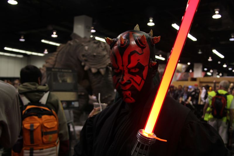 Darth Maul cosplayer at Star Wars Celebration