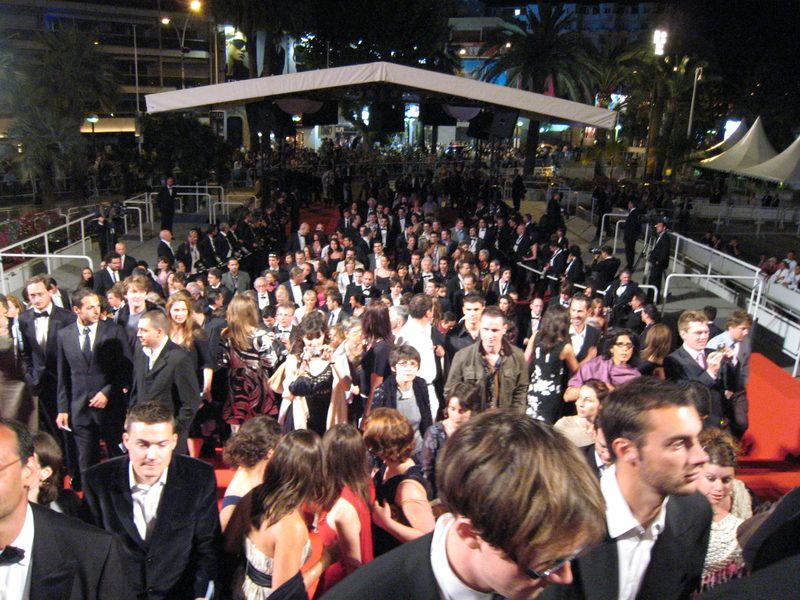 People on the red carpet at Cannes Film Festival