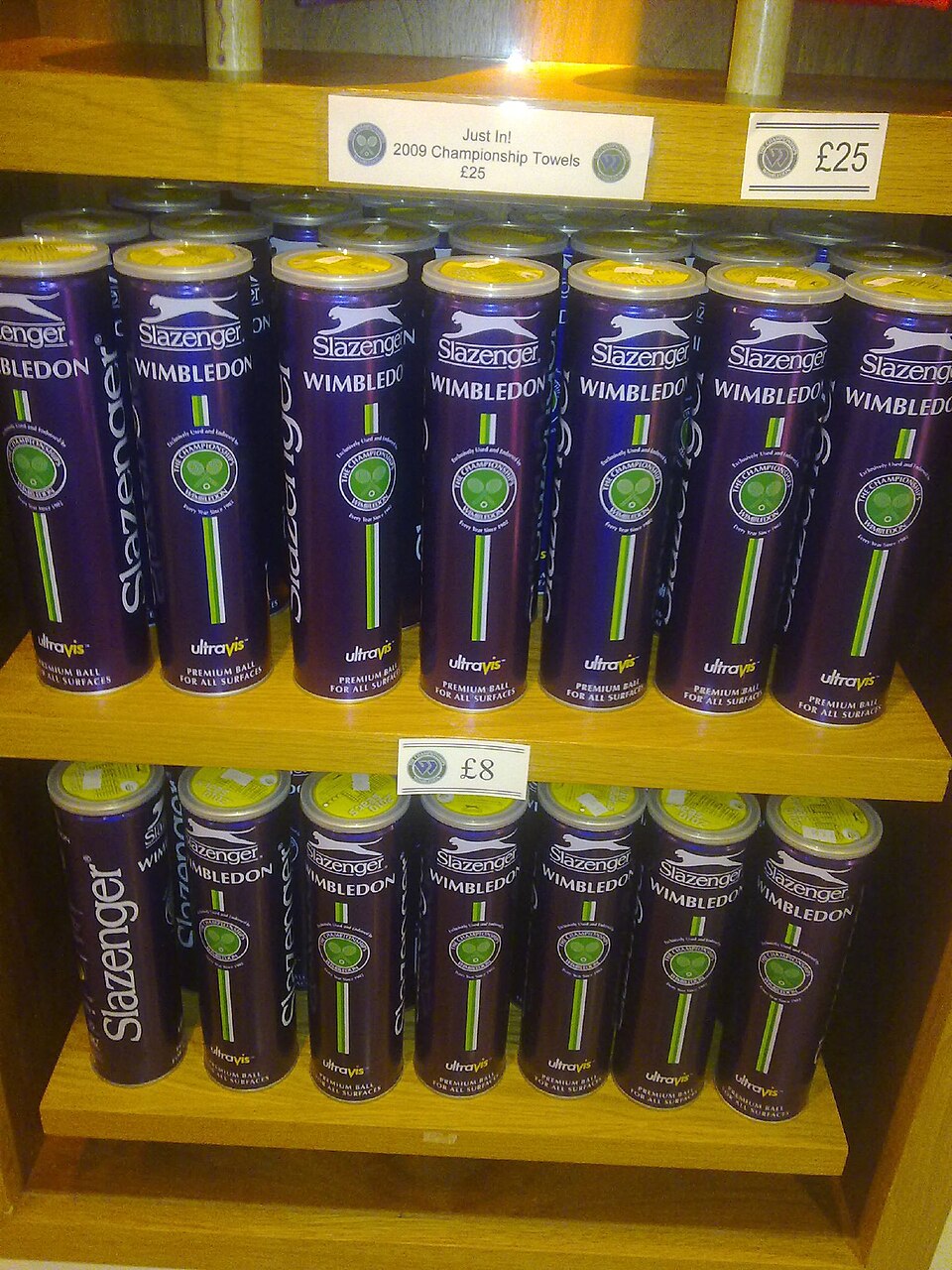 Official Wimbledon Slazenger tennis balls
